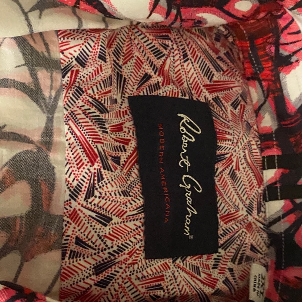 Robert Graham Vibrant Red and White Shirt